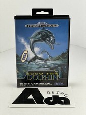 Sega Mega Drive Ecco the Dolphin CIB ottimo Completo PAL euro Con Avvertenze R.1