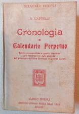 manuale hoepli. Cronologia E
