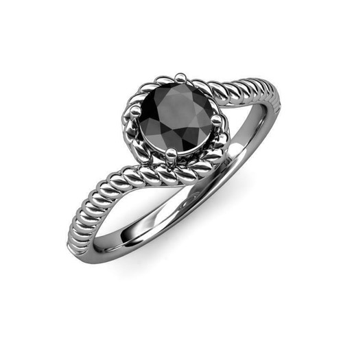 1.50cts rotondo nero diamante
