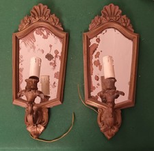 Coppia Specchiere Con Applique