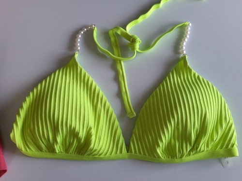 Top bikini con perline - top,
