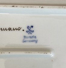 PORCELLANA BAVARIA GERMANY PIATTO RETTANGOLARE 20x10 Circa