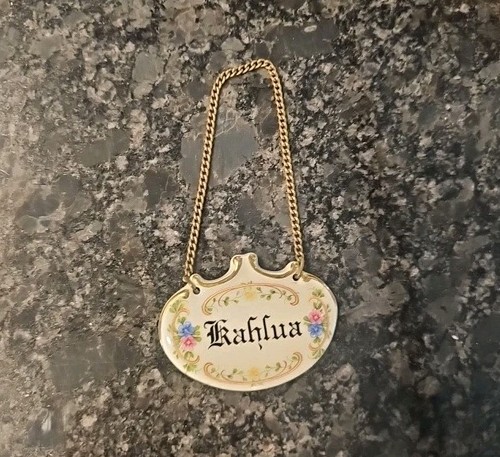Etichetta decanter bottiglia