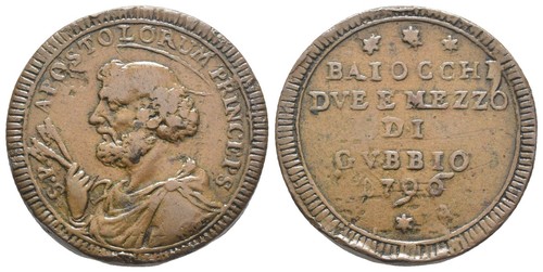 Gubbio sampietrino 1797 ae - -,