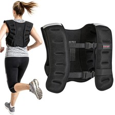 SPORTNOW Giubbotto Zavorrato 8 kg con Cinghie Regolabili in Neoprene Nero