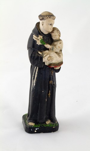 Antica scultura statua frate - antica,