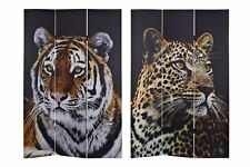 PARAVENTO SEPARE' DIVISORIO IN LEGNO SEPARE' PANNELLO DIVISORE 3 ANTE etnico