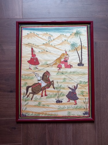 Batik seta cornice rossa - batik,