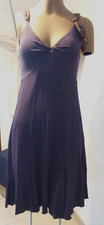 ABITO " PENNYPULL "  BRETELLINE REGOLABILI JERSEY DRESS VIOLA SCURO(s14)