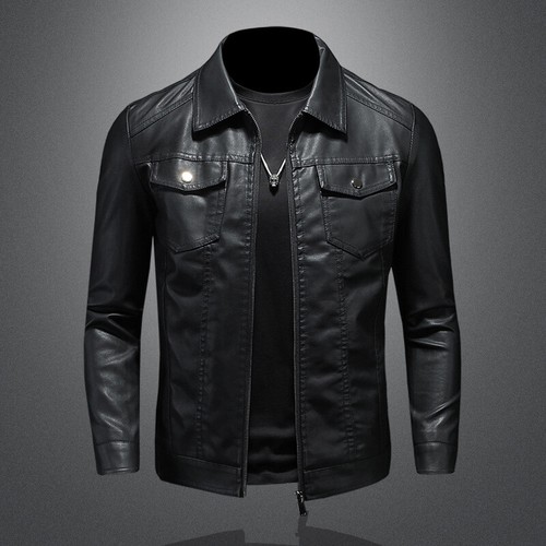 Giacca uomo pelle zip - uomo, pu