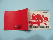 catalogo POLITOYS CATALOGO AUTOMINIATURE VINTAGE QUASI EDICOLA (LINGUA ITALIANA)