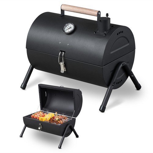 Portable charcoal grill lid - grill,