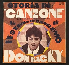 Don Backy ‎– Canzone - vinile 45 giri -  DB 001