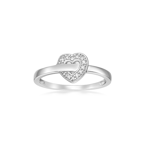 Anello promessa cuore - , argento