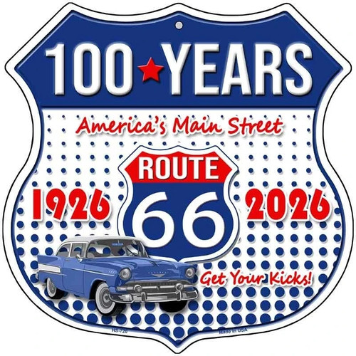 Route 100 anni insegna - 66,