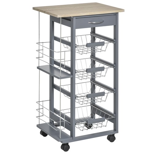 Carrello cucina grigio - da,