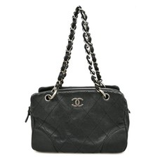 Borsa tote Chanel nera in