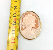 Ciondolo cammeo volto donna