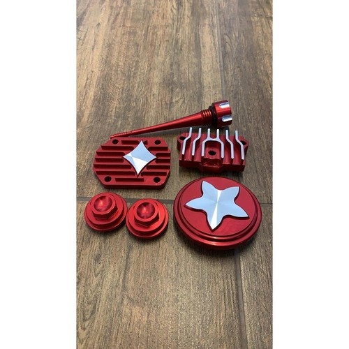 Tappi cnc rosso racing - tappi, testata