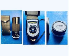 Obiettivo Tamron 80-210 TP, Gossen Lunasix 3 misuratore di luce + teleconvertitore Vivitar MC