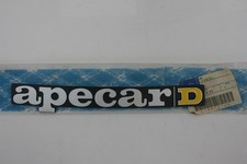 Badge Plate 'APE CAR D'