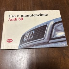 Audi 80 Uso E Manutenzione 1992