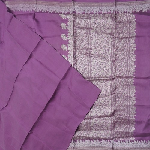 Sari vintage viola 100 seta - vintage, 100%