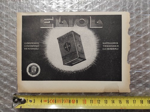 Antica pubblicità 1929 eliol - antica,