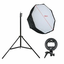 Softbox paralume ottagonale Godox 80 cm + supporto flash Bowens + set treppiede