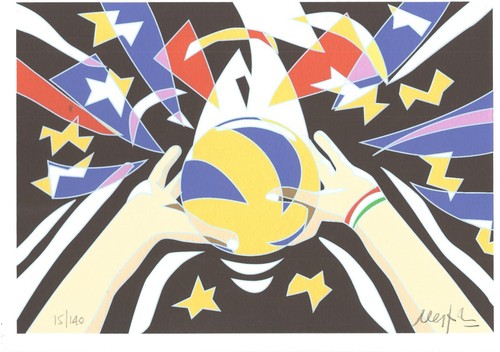 Serigrafia ugo nespolo - ugo, 12