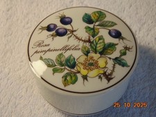 Villeroy & Boch. Trinket Box/Keepsake Pot   Botanica Range. Rosa Pimpinellifolia