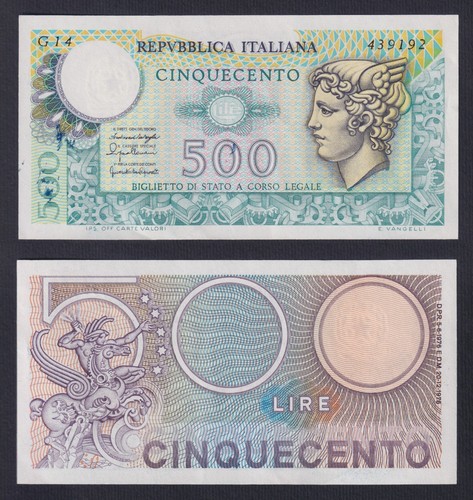 Banconota italia 500 lire - banconota,