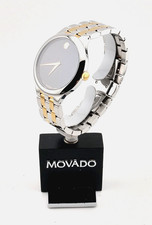 Orologio Movado Uomo Veturi Museum Classic 18K GP/SS Modello #17.1.19.1566 ~ Espositore