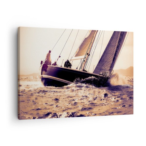Quadro tela 70x50cm mare - su,