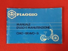 LIBRETTO USO E MANUTENZIONE PIAGGIO 50 BRAVO CIAO SI MANUALE ISTRUZIONI MOPED ?