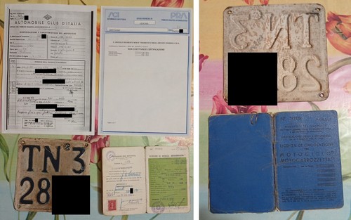 Targa libretto originale - , tn