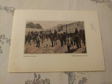 Giovanni Fattori - Esercitazioni Militari -  Biglietto Auguri di Natale anni '50