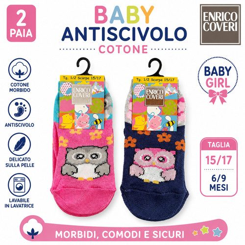 Calzini antiscivolo neonata - calzini,