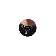 Esmoly Collana Uomo Argento