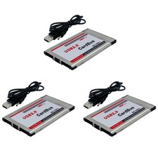 3X Adaptateur de Carte PCMCIA