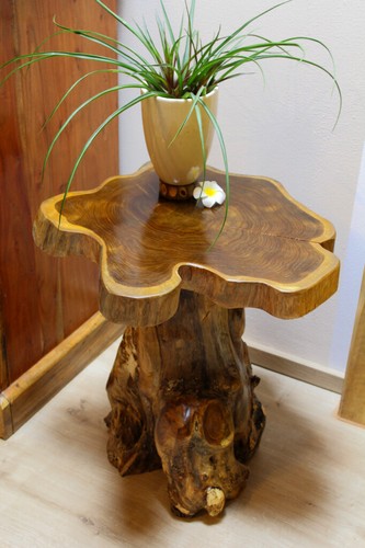 Tavolino teak disco - , albero
