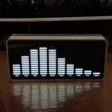 Music Spectrum MIC Pick-up Misuratore Livello Sonoro Analizzatore Audio Display Scrivania Décorkx