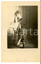 1919 ROMA Lucia ERCOLI vedova CORTI - Ritratto su una sedia *Foto ARTISTICA