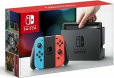 Nintendo Switch Set di 32GB Console Grigia e Neon Blu e Neon Rosso Joy-Con