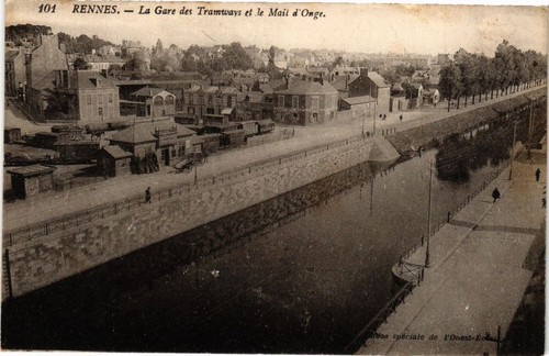 Cpa rennes gare - rennes-le,