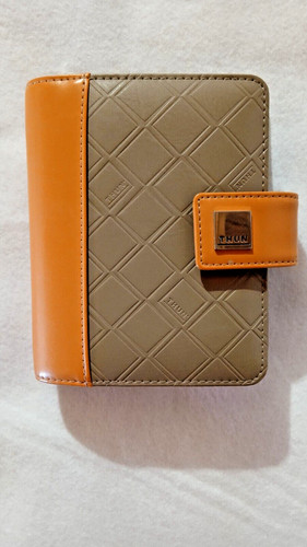 Porta agenda pelle arancione