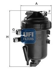 Filtro carburante ufi - -,
