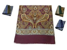 Sciarpa Seta Uomo motivo Cachemire in vari colori prodotto italiano