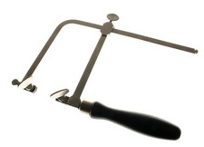 Seghetto Orafo orefice traforo  archetto regolabile manico legno largh.  125 mm