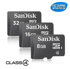 Scheda di memoria SanDisk Micro SD 32 GB 16 GB 8 GB SD HC TF classe 4 C4 SPEDIZIONE VELOCE
